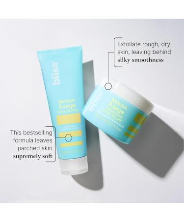 Bliss Seriously Smooth Lemon & Sage Duo: Body Butter Body Scrub | Exfoliate & Hydrate Skincare Set for Soft Radiant Skin - Buy Online on GoSupps.com