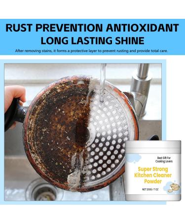 Super Strong Kitchen Cleaner Powder - 2024 All-Purpose Household Cleaner for Stainless Steel - 200g x 2 + 2 Sponges - International Shipping Available - Buy Online on GoSupps.com