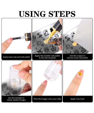 6-Piece Thanksgiving Fall Nail Stamping Plates Set for Nail Design Decoration - Buy Online on GoSupps.com