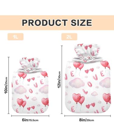 Love Balloons Valentine's Day Heat Bottle | 2L Warm Water Bag for Pain Relief & Heat Therapy - Buy Online on GoSupps.com