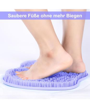 Buy BESKAR Foot Washer Massage Pad - Non-Slip Suction Cups Foot Cleaning & Relaxation Mat for International Shipping - Buy Online on GoSupps.com