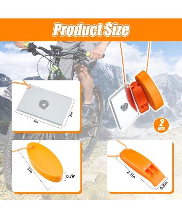 Outdoor Survival Kit: Signal Mirror & Whistle Combo for Camping and Hiking - Buy Online on GoSupps.com
