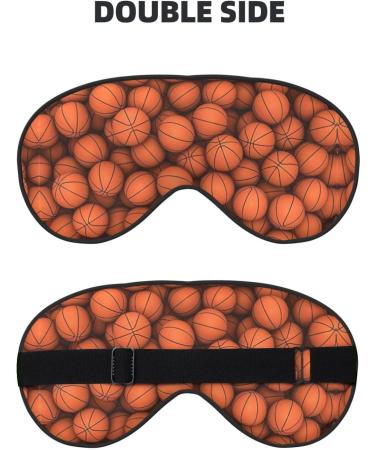 Basketball Orange Soft Sleep Eye Mask Female Breathable Eye Patch Perfect for Travel and Relaxation - Buy Online on GoSupps.com