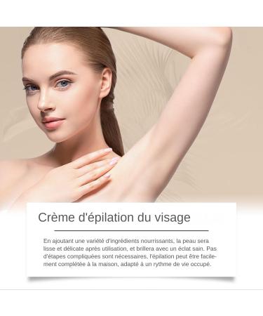  WJnflQN Facial Hair Removal Cream - Gentle on Arms | Gentle Formula for Sensitive Skin Body Face Underarms At Home While Traveling and at the Spa - Buy Online on GoSupps.com