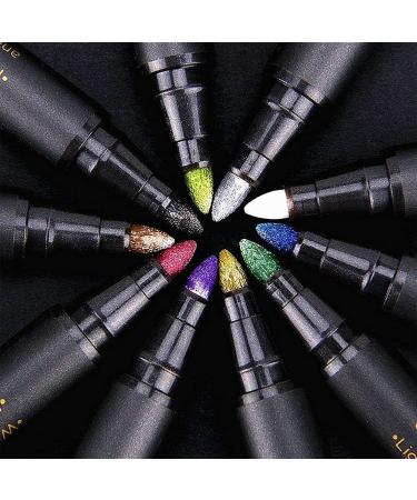 JR.WHITE Metallic Paint Markers Pens - 10 Vibrant Colors for Rock Painting, Scrapbooking, and DIY Crafts - Buy Online on GoSupps.com