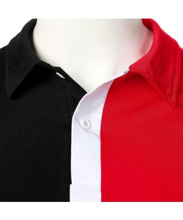 YHAIOGS Men's Advantage Performance Polo Shirt - Red | Short Sleeve Graphic Tee - Buy Online on GoSupps.com