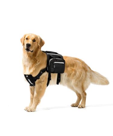 Vercart hundred backpack to wear light removable dog saddled pocket pack Tactical dog harness large dogs camping hiking hundred backpack for big dog backpack for hundreds