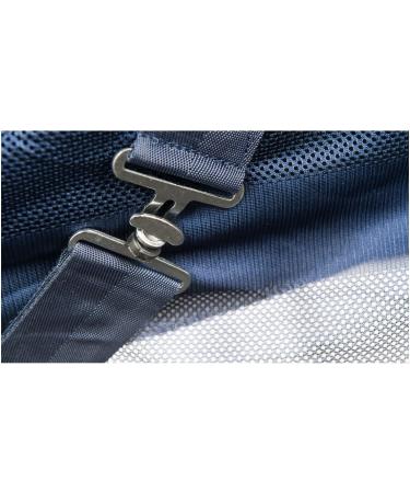 RL24 Flying Ceiling for Horses - Effective Insect Protection Breathable Eczema Blanket Adjustable Cross Surcingle Durable Dark Blue Horse Sheet 165cm - Buy Online on GoSupps.com
