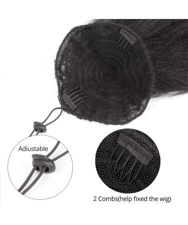 Hair Chignon 10-28 Inch Water Wave with Drawstring Hair Comb Ponytail Real Hair Wet Wavy Ponytail Hair Extensions Ladies Wig Messy Bun Hair Piece (Color : Water Wave Size : 14inch 100g) - Buy Online on GoSupps.com