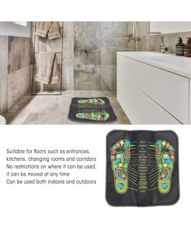 Circulatory-Promoting Footprint Mat | Foldable Acupuncture Design for All Ages | Synthetic Leather & PP (35x35cm) - Buy Online on GoSupps.com