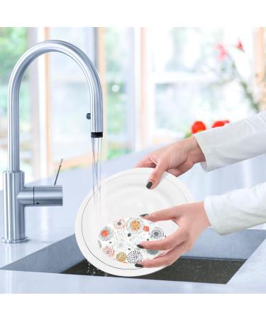 3-Pack Cleaning Kitchen Sponges Oval Circle Stripes Kitchen Cellulose Dishwashing Wood Pulp Cotton - Buy Online on GoSupps.com