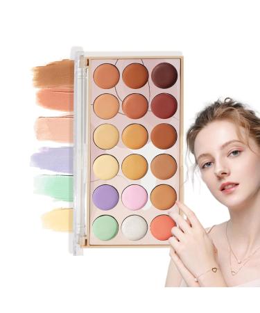 Concealer Contour Palette - Brightening Face Cream 18 Colors | Waterproof Concealer Makeup for Complexion Beauty Palette for Daily Use