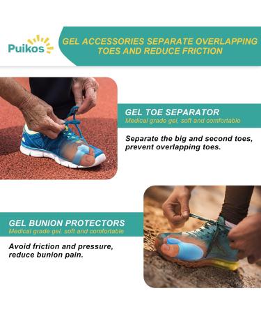 Puikos Bunion Corrector for Men & Women | Big Toe Splint & Hallux Valgus Relief | Adjustable Toe Straightener & Separator for Day/Night Use - Buy Online on GoSupps.com