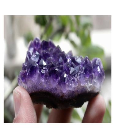 Natural Crystal Rough Crystal Cluster Natural Mini Amethyst Crystal Clusters of RAW ORE (Size : 200-250g)