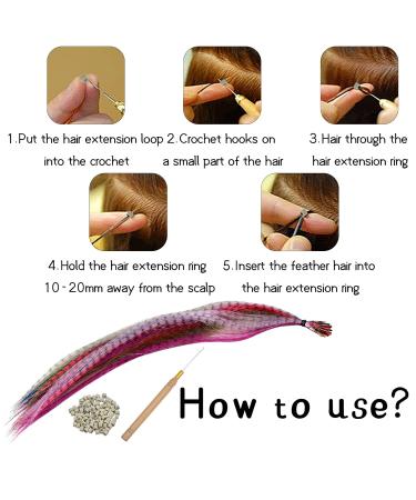 30 Colorful Hair Extensions - 40cm Wig Extensions with 100 Silicone Rings for Festivals - Buy Online on GoSupps.com