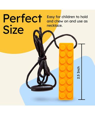 Gafly Chew Necklaces for Kids with Sensory Integration, Autism, ADHD | 3 Pack with Extra Cord and Clasp in Assorted Colors - Buy Online on GoSupps.com