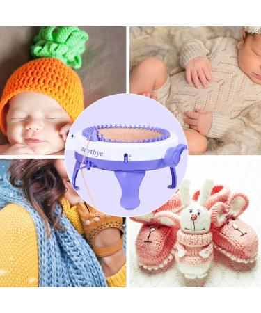 Zcvtbye 48-Needle Knitting Machine with Row Counter & Pompom Maker - DIY Smart Weaving Round Loom Kit for Scarf, Hat, Sock - Buy Online on GoSupps.com