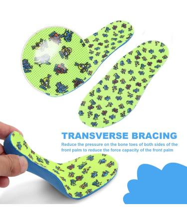 Buy Kids Shoe Inserts - Breathable Insoles for Flat Feet Arch Support for Sneakers Size 19-23 1 Pair - Buy Online on GoSupps.com