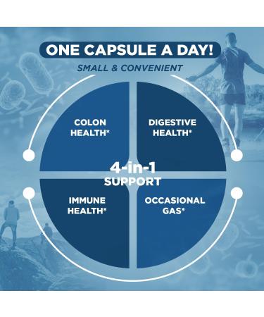 Vital Planet - Vital Flora Probiotics for Men 60 Billion CFU 60 Diverse Strains 7 Organic Prebiotics Men s Daily Shelf Stable Probiotic for Immune Support Gas Relief Digestive Health 30 Capsules - Buy Online on GoSupps.com