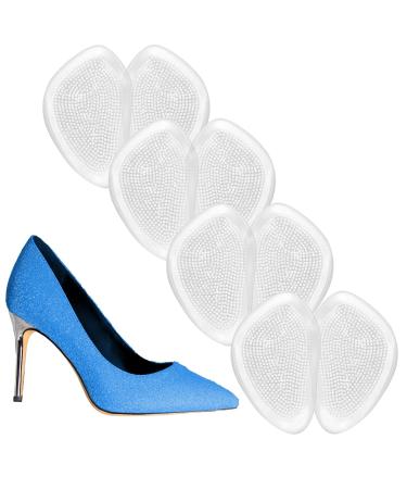 Ball of Foot Cushions for Women 4 Pairs Metatarsal Pads Women Men Non-Slip High Heel Cushion Inserts Pads Reduce Foot Pain and Provide Support Fits All Feet Sizes