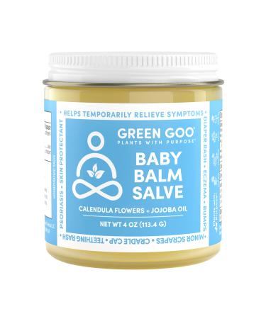 Green Goo Baby Balm  Organic Gentle Moisturizing & Soothing Baby Lotion  Helps Relieve Skin Irritations  4 Oz Jar Baby Balm 4 Ounce (Pack of 1)