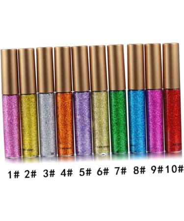 FRCOLOR 10pcs Liquid Liquid Eye Shadow Glitter Eyeliner Liquid Eyeliner Colorful - Buy Online on GoSupps.com