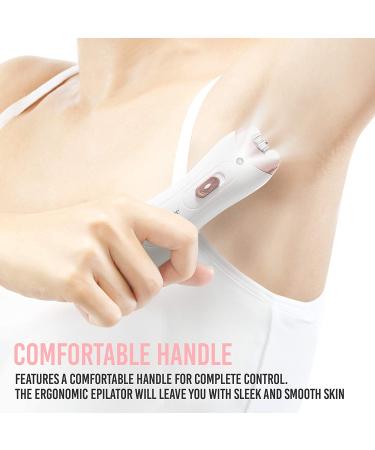 Brookstone Holiday Edition Facial Hair Removal Epilator for Women - Smooth Glide, LED Light, Cordless & Portable - Buy Online on GoSupps.com