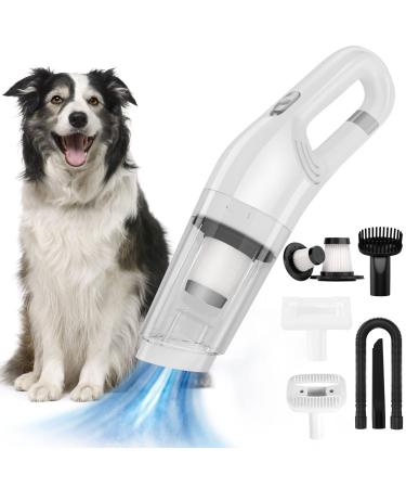 HOPET Pet Grooming Vacuum Kit, Wireless Dog Hair Remover Vacuum Cleaner Professional Cat Grooming Comb Slicker Brush Shedding Deshedding with Powerful Suction