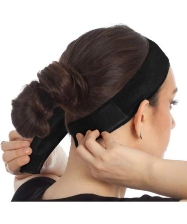 Bamutu Velvet Wig Grip Headband for Women Adjustable Non Slip Elastic Wig Hair Band (Black) - Buy Online on GoSupps.com