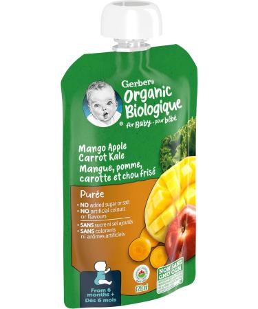 Nestle Gerber Nestle Gerber Organic Puree Mango Apple Carrot & Kale 128ml Pouch - Buy Online on GoSupps.com