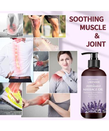 Premium Lavender Massage Oil for Relaxation & Muscle Relief - Ideal Body Oil for Men & Women - Buy Online on GoSupps.com