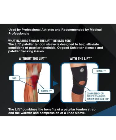 Pro-Tec Athletics The Lift Knee Support - Medium | Premium Support for All Activities - International Shipping Available - Buy Online on GoSupps.com