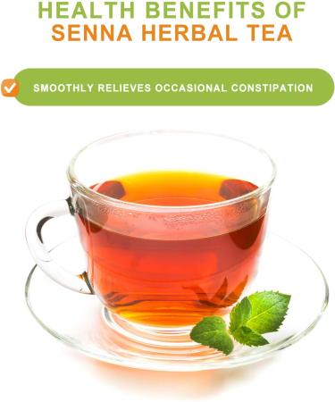 Senna Detox Organic Herbal Tea - Natural Laxative for Constipation Relief and Colon Cleanse Pack of 50 Tea Bags - Buy Online on GoSupps.com
