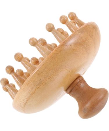Magiclulu 2-in-1 Beech Wood Massage Comb | Full Body & Scalp Massager for Blood Circulation & Relaxation | Trigger-Point Wooden Hair Shampoo Scraper - Buy Online on GoSupps.com