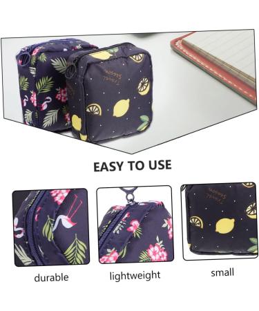 GLEAVI Sanitary Napkin Storage Bag Set - Travel Organizer for Girls, Menstrual Period Gifts - Portable Mini Purse Zipper Wallet - Navy (8 Pcs) - Buy Online on GoSupps.com