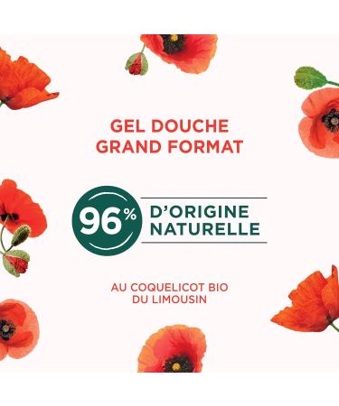 Natur moi Natur Moi - Enchanting Shower Gel - Hydrates and Nourishes - All Skin Types - Organic Poppies from Limousin - 96% Natural Origin - 500 ml - Made in France - Buy Online on GoSupps.com