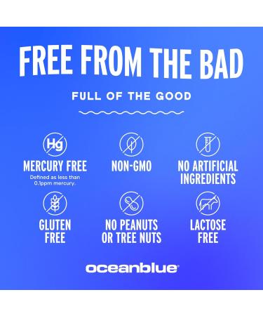 Oceanblue Professional Omega-3 2100mg Fish Oil Supplement Triple Strength High Potency EPA DHA & DPA Burpless Wild-Caught Natural Orange Flavor 60 Count (Pack of 1) - Buy Online on GoSupps.com