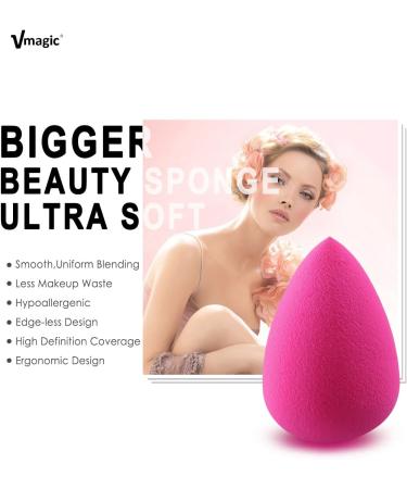 Rose Red Makeup Sponge Blender for Flawless Foundation & Highlighter Application - Buy Online on GoSupps.com