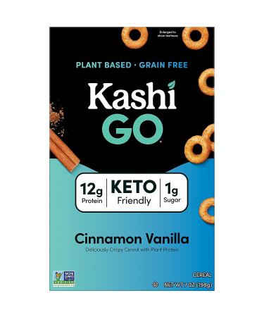 Kashi GO Breakfast Cereal  Vegan Protein  Keto Friendly Cereal  Cinnamon Vanilla  56oz Case (8 Boxes) - Buy Online on GoSupps.com