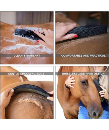 Horses Massage Comb Horse Grooming Washing Brush Strip Hair Gentle Groomer for Dogs Comb Grooming & Shed Removing Dried Loose Hair - Buy Online on GoSupps.com