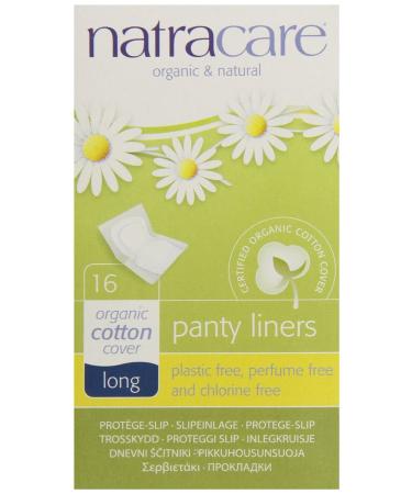 Natracare Organic & Natural Panty Liners Long 16 Liners