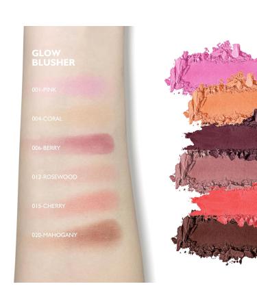 Kyda Powder Blush - Radiant Glow Face Blusher Blendable & Moisturizing Ultra Fine Texture Mahogany - International Shipping Available - Buy Online on GoSupps.com
