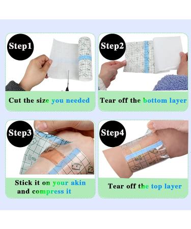 Waterproof Transparent Adhesive Bandage Film Dressing - 6 x 10 Yard - Buy Online on GoSupps.com