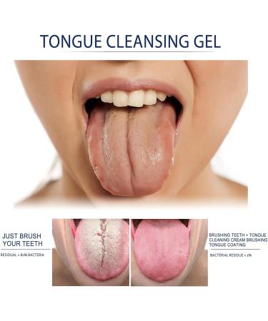 yuchdzexu Tongue cleaning gel with tongue brush natural and effective cleaning kit healthy mouth odor eliminator to remove bad breath - Buy Online on GoSupps.com