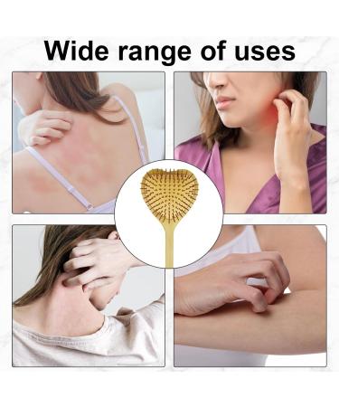 Premium Bamboo Back Scratcher - Extra Wide Head Long 40cm Handle - Wooden Itching Relief Massager for Adults | Ideal for Men & Women - Buy Online on GoSupps.com