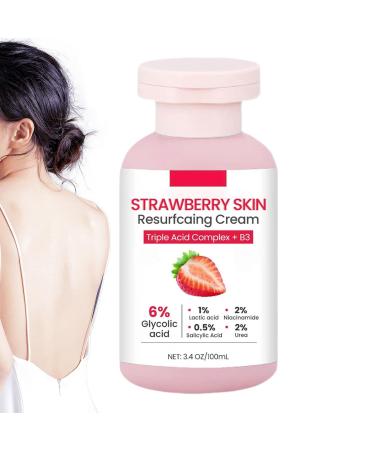 Fmzrbnih Strawberry Skin Lotion 100ml Body Scrub Strawberry Skin Cream For Legs - Softening Moisturizing Body Lotion For Chicken Neck Arm Legs Face Travel
