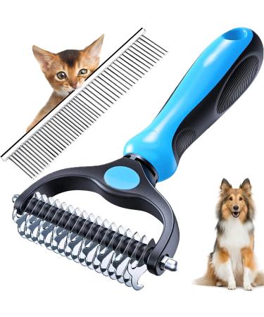 Belsvor dog brush cat brush dog brush 17+9 teeth dog brush for dogs and cats dog brush long hair to open knot/undercoat subfill brush dogs with comb