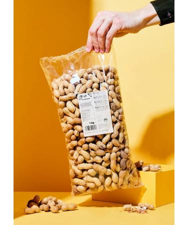 KoRo - Organic unshelled peanuts 1 kg - Roasted - Pure taste - Organic quality - Buy Online on GoSupps.com