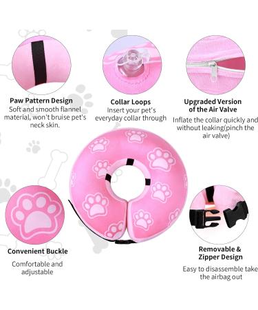 Inflatable Protective Collar for Dogs & Cats | Adjustable Buckle Leak Protection for Recovery | FWLWTWSS XL (50cm-65cm) - ECommerce Shipping Worldwide - Buy Online on GoSupps.com