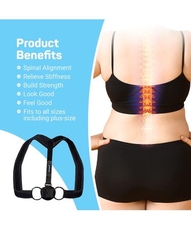 AireSupport Posture Corrector - Adjustable Back Brace for Men and Women - Improve Posture and Relieve Upper Back Pain - Large, XL, and 2XL Sizes - 1 Count - Buy Online on GoSupps.com